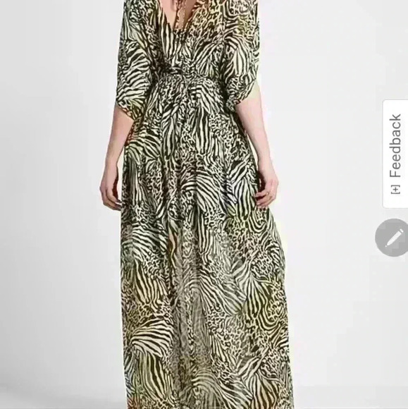 NWT. Express. MAXI DRESS Animal Print. SIZE SMALL - Picture 13 of 13